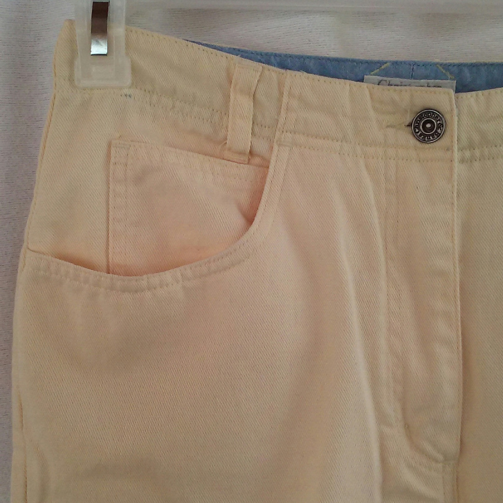 Christopher & Banks jeans Sz 8P Yellow Denim pants - Picture 4 of 8